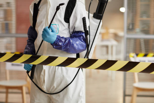 Professional Sewage Cleanup technician working in Mansfield, OH